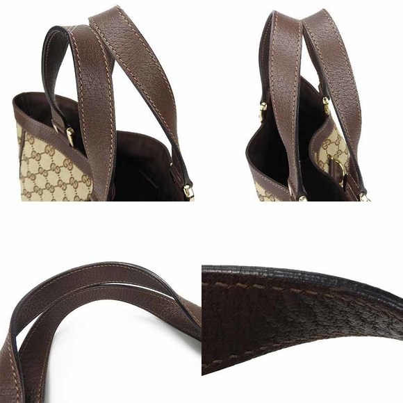 Gucci Gucci GG Canvas Leather Handbag 130739 Canvas Handbag 130739 - Picture 3 of 7